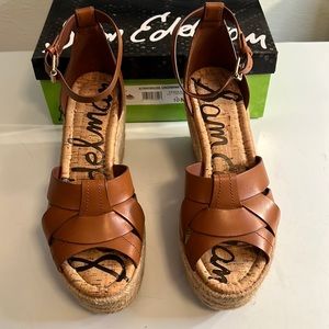 Sam Edelman Gingerbrown Espadrille wedge sandal
